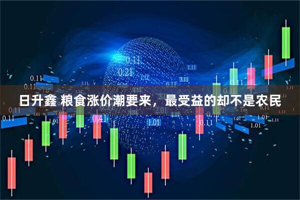 日升鑫 粮食涨价潮要来,最受益的却不是农民